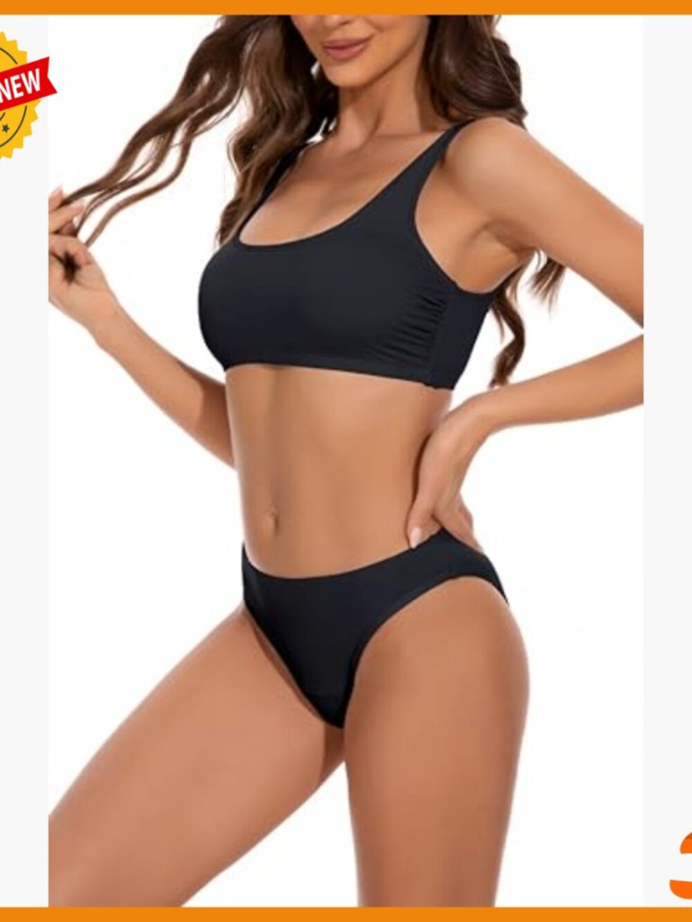 Leakproof Period Bikini Set with UPF50+ Quick-Dry Fabric for Swimming - Picture 2 of 7